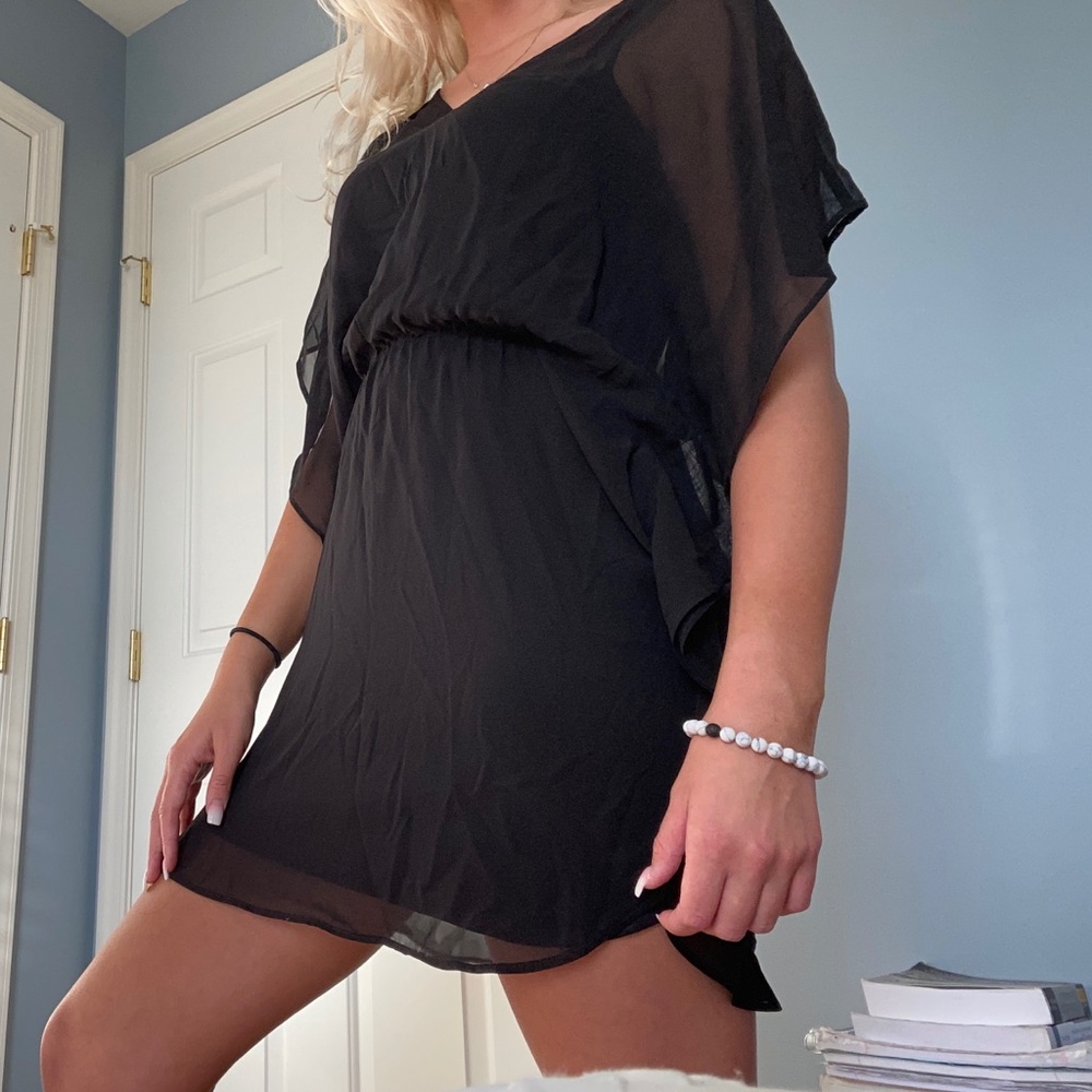 Black Mini Dress - Picture 3 of 4
